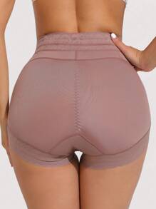 1 Pc Women's Tummy Control Body Shaper Briefs ,Butt Lifter Panty , Women's Underwear - Bụi tím - Xem 3