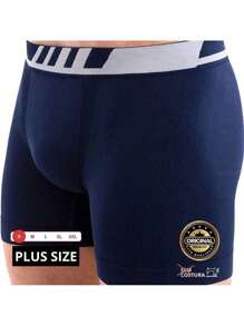Kit 3 Cuecas G3 Grande Masculina Plus Size Premium Zero Costura Top Qualidade sem costura - Multicolorido - Visão 4