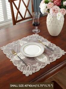 1 pieza Tapete/Mantel individual de mesa de cocina de San Valentín 100% poliéster bordado - Multicolor - Ver 4