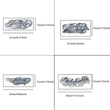 4-In-1 Botanical Temporary Tattoos Set, Realistic & Long-Lasting, Gradually Deepens Color - Lasts 7-15 Days - Waterproof & Scratch-Resistant