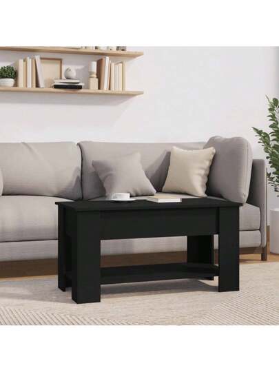 VidaXL Coffee Tafel 101x49x52 Cm Processed Wood Zwart view 8