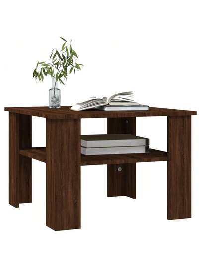 VidaXL Coffee Tafel 60x60x42 Cm Processed Wood Bruin Oak view 3