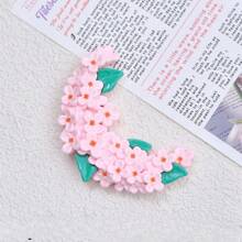 9pcs Cartoon Moon Wreath Tree Resin Refrigerator Magnets, Cute Decorative Magnets For Office, Kitchen, Whiteboards, Storage Cabinets, Dishwashers, Home & Holiday Decor, Gifts For Friends & Family