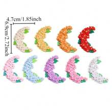 9pcs Cartoon Moon Wreath Tree Resin Refrigerator Magnets, Cute Decorative Magnets For Office, Kitchen, Whiteboards, Storage Cabinets, Dishwashers, Home & Holiday Decor, Gifts For Friends & Family