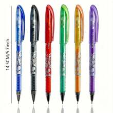 48pcs/Set Erasable Gel Pens With 8 Colors, Refillable, With Pocket Clip, Suitable For School And Office Supplies, Perfect Back To School Gift