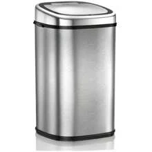 Stainless Steel Bin Sensor Lid Automatic Soft-Close Manual Override 58 Litre Silver - StainlessSteel1 - View 4
