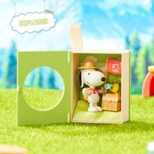 Miniso Bộ sưu tập Snoopy My Story Session Hộp bí ẩn hình hộp bất ngờ hoàn hảo cho người yêu chó và nhà sưu tập, phong cách ngẫu nhiên - trắng - Xem 6