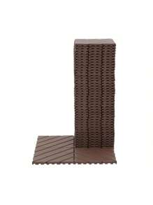 Plastic Interlocking Deck Tiles,44 Pack Patio Deck Tiles,12"X12" Square Waterproof Outdoor All Weather Use, Patio Decking Tiles For Poolside Balcony Backyard