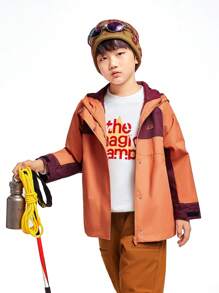 Annil Boys' And Girls' Children's Trench Coat Outerwear For Autumn, With Outdoor Three - Proof Functions (Waterproof, Windproof, Dirtproof), Warm, Breathable And Loose - Fitting.