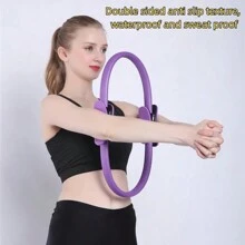 1pc Yoga Pilates Ring, Body Stretching Hoop, Fitness Equipment For Workout Training And Postpartum Recovery - Blue - View 6