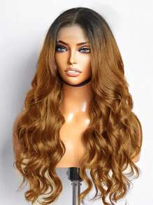 Fashion Ombre Lace Front Wig Human Hair Pre Plucked With Baby Hair 1B/30 Lace Front Wigs Human Hair 150% Density Highlight Body Wave Lace Frontal Wigs Human Hair Glueless Wigs - S1/30 - View 2