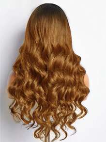 Fashion Ombre Lace Front Wig Human Hair Pre Plucked With Baby Hair 1B/30 Lace Front Wigs Human Hair 150% Density Highlight Body Wave Lace Frontal Wigs Human Hair Glueless Wigs - S1/30 - View 3