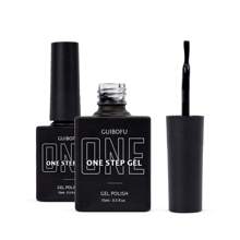 3-in-1 Gel in einem Schritt (ohne Top- und Basislack erforderlich) 27 Farben Serie 15ml Gel-Nagellack Set mit Herbstglanz Finish, halbpermanent, Glitzer, Pailletten Nagellack Set Kit, Softening UV-Lack für Maniküre, Nageldesign, einfarbig in einer Flasche