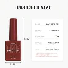 3-in-1 Gel in einem Schritt (ohne Top- und Basislack erforderlich) 27 Farben Serie 15ml Gel-Nagellack Set mit Herbstglanz Finish, halbpermanent, Glitzer, Pailletten Nagellack Set Kit, Softening UV-Lack für Maniküre, Nageldesign, einfarbig in einer Flasche