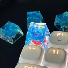 1pc Teclas de teclado mecânico coloridas, perfil OEM R4, material ABS, substituição de tecla ESC, acessório de computador DIY fofo presente