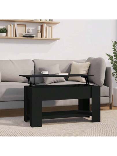 VidaXL Coffee Tafel 101x49x52 Cm Processed Wood Zwart