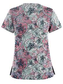 Maglietta da donna per infermiere, di alta qualità, con stampe, accessori, uniforme da dottore, maglietta da infermiera per l'ospedale, top da estetista