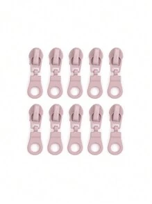 10pcs Nylon #5 Zipper Pulls, Assorted Colors, Suitable For Apparel, Bags, And Home Textiles - Multicolor - View 13