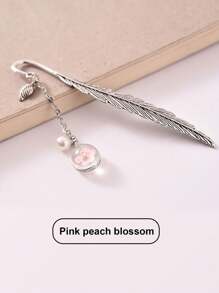 1 件玻璃压制干花植物标本书签，优雅叶子书签，复古文化用品，复古书签，学校用品，返校 - 彩色 - 查看 16