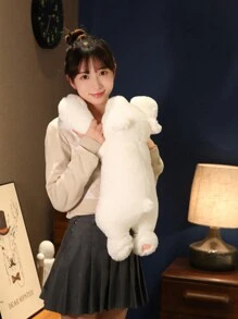 大熊猫毛绒动物玩具枕头，可爱白色北极熊拥抱毛绒枕头柔软棕熊适合青少年卡哇伊生日成人房间装饰情人节装饰儿童礼物 - 彩色 - 查看 14