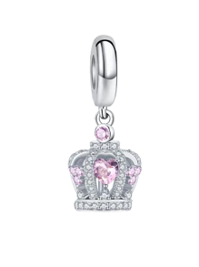 1 件圣诞 925 纯银浪漫旅行串珠吊坠钻石套装吊坠吊坠球适合手链 DIY 女士珠宝大学必备清单 - 銀色 - 查看 14