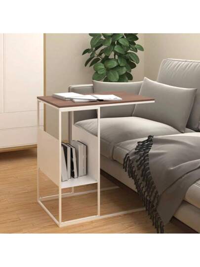 VidaXL Side Tafel 55x36x59.5 Cm Processed Wood Wit