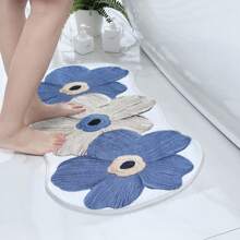 1 件浴室梳妆台快速吸水防污不对称形状脚垫浴缸厕所柔软防滑家用小地毯地毯家居装饰地垫地毯男孩情人节心形女士情人节，女士情人节礼物生日男友女友家居浴室装饰户外地毯门垫秋季装饰浴室配件返校入口装饰