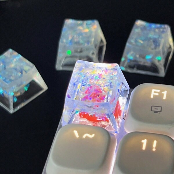 1pc Teclas de teclado mecânico coloridas, perfil OEM R4, material ABS, substituição de tecla ESC, acessório de computador DIY fofo presente