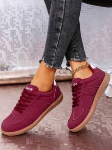 Women's Suede Leather Multi-Function Fashion Casual Flat Non-Slip Lace-Up Round Toe Rubber Sole Vintage Casual Sneakers, Comfortable Flat Everyday Wear