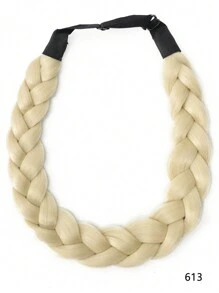 Elegant Adjustable Fishbone Hair Braid Headband - Synthetic Hair Accessory For Women Girl, Perfect For Parties & Everyday Wear - Multicolor - View 13