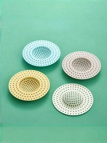 2 pezzi, colore casuale, filtro per scarico di lavandini da cucina e bagno, filtro per scarichi a pavimento, copertura per prevenire intasamenti e insetti nei gabinetti, filtro per lavello da cucina