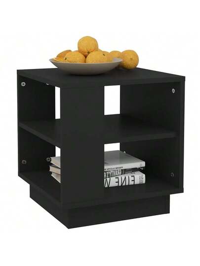 VidaXL Coffee Tafel 40x40x43 Cm Processed Wood Zwart view 4