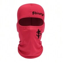 2pcs/1pc Letter And Dollar Print Ski Mask Balaclava Face Mask For Men Women UV Protection Windproof Scarf For Snowboard Motorcycle