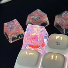 1pc Teclas de teclado mecânico coloridas, perfil OEM R4, material ABS, substituição de tecla ESC, acessório de computador DIY fofo presente