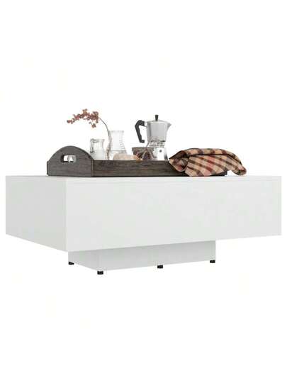 VidaXL Coffee Tafel 85x55x31 Cm Processed Wood Wit view 5