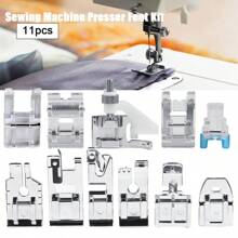 Set de 11 piezas de prensatelas para máquina de coser a presión tipo encaje para máquinas de coser de bajo vástago de marcas como Brother, Singer, Janome, Babylock, Kenmore