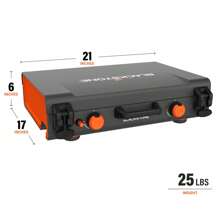 Blackstone Adventure Ready 14" Propane Camping Griddle With Side Burner - Red and White - View 4