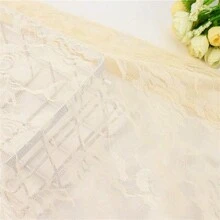 Lace Fabric In Multiple Sizes & Colors: 59inch*39.37inch /150cm*100cm /150cm*200cm /150cm*300cm /150cm*500cm Floral Rose Knitted Lace Fabric, Non-Stretch, Black, White, Beige, Sky Blue, Burgundy, Pink, Purple, For DIY Clothing, Wedding Dress, Sewing, Home Curtain, Door Curtain, Wedding Decor, Party Decor, Sports Festival Headpiece, Ribbon Decorations