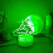 Personalized Soccer Lamp - Unique Bedroom Night Light And Home Decor Gift For Soccer Fans,Creative Christmas Gift Desk Lamp For Friends - About 17.5cm(w) / 16.5cm(h) - View 4