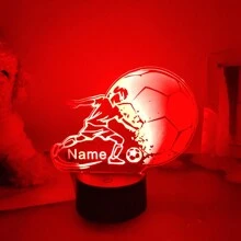 Personalized Soccer Lamp - Unique Bedroom Night Light And Home Decor Gift For Soccer Fans,Creative Christmas Gift Desk Lamp For Friends - About 17.5cm(w) / 16.5cm(h) - View 9