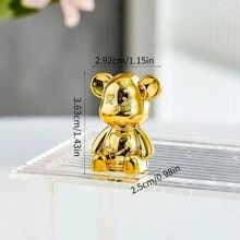 1 pieza Decoración oso de la violencia de lujo alta gama de plástico para sala de estar, entrada, gabinete de TV, gabinete de vino, alcancía, accesorios de decoración del hogar - Multicolor - Ver 14