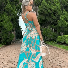 Women's Set Wrap Skirt And Cropped Top, Long Wrap Skirt And Tie-Back Top, Skirt + Cropped Top Set In Formal Dress, Formal Dress, Party Wear - Adam 的水葉綠色裙子套裝 - 查看 4