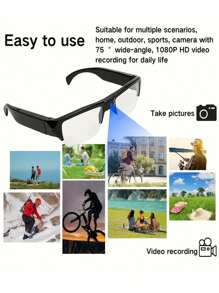 Yakison New Model 5pc Smart Glasses Camera 1080P Digital Video Recorder Camcorder Eye Protection DV Sports Action Camera Outdoor Sport Eyeglasses, Suitable For Travelling, Going Camping And Other Outdoor Sports. Contains Memory Card, Perfect As A Gift For Christmas, Spring Festival, And Other Holidays For Friends And Family. - Nhiều màu - Xem 4
