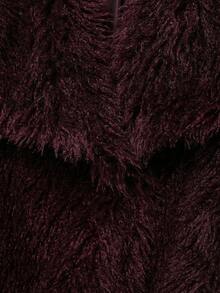 LEILEIBEI Autumn/Winter New Thickened Faux Fox Fur Collar Faux Fur Short Coat, Young Elegant Mid-Length Fur Coat