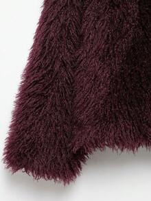 LEILEIBEI Autumn/Winter New Thickened Faux Fox Fur Collar Faux Fur Short Coat, Young Elegant Mid-Length Fur Coat