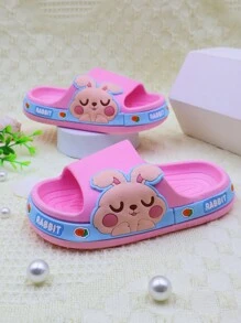 Girls' Fashion Slippers Cute Rabbit Baby Slippers Summer Sandals Adorable Princess Slippers Soft & Comfortable Children Slippers