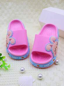 Girls' Fashion Slippers Cute Rabbit Baby Slippers Summer Sandals Adorable Princess Slippers Soft & Comfortable Children Slippers