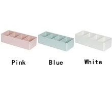 Une boîte de rangement à compartiments pour tiroir, une boîte de rangement de coiffeuse à combinaison libre, une petite boîte de tri à compartiments, une boîte de rangement pour cosmétiques en plastique pour le bureau. Accessoires pour la salle de bain, la chambre, le salon, le bureau et le dortoir. Fournitures d'organisation et de stockage pour la maison - Multicolore - Voir 6