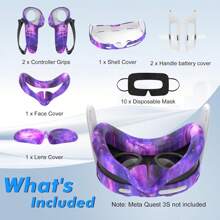 Silicone Cover Set For Meta Quest 3, Upgraded Design Full Protection For Quest 3, Ideal Present For Birthday And Christmas
