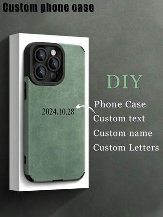 1개 맞춤형 DIY 이름 전화 케이스, 맞춤형 글자, 이름, Apple 17ProMax/16/15/14 Plus/13 Pro/12 Pro Max/11/7P/XS/XR 및 전화와 호환 가능, 부드러운 PU 가죽으로 제작, 충격 방지, 스크래치 방지, 지문 방지, 부드러운 TPU 전체 커버 케이스, 연인, 파트너, 가족 구성원, 가장 친한 친구, 생일 또는 기념일을 위한 개인화된 전화 케이스 선물로 이상적인 선택